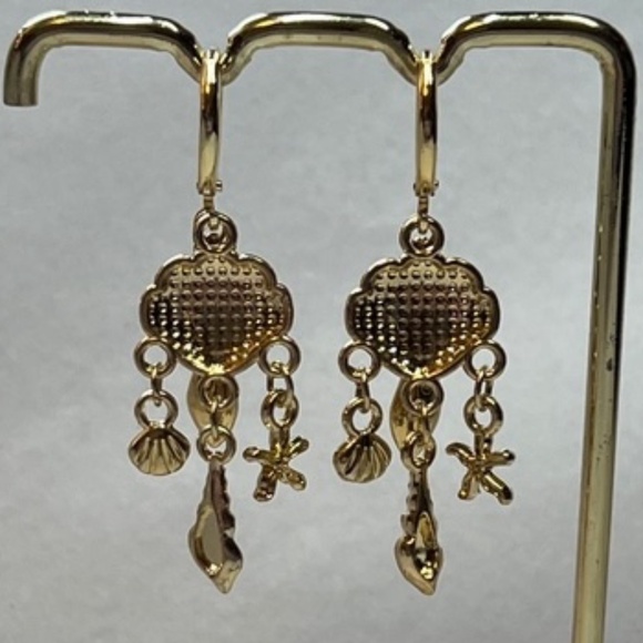 “Birth of Venus" Aphrodite Greek Mythology Goddess Handmade Earrings Seashells - Picture 10 of 14